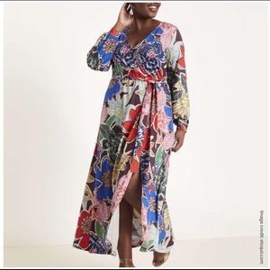 Eloquii Floral Wrap Dress - NWT - Size 18